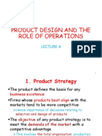 Lecture 4 - Product Design and The Role of Operations November 2022