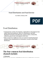 Food Distribution and Food Service
