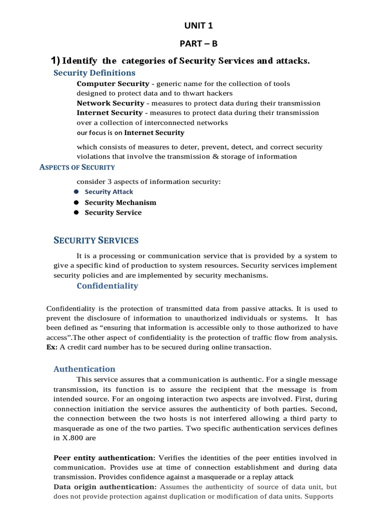 Model for Network Security Understanding Categories of Security