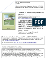 Journal of Spirituality in Mental Health: To Cite This Article: Stephen J. Hrycyniak (2008) A GUIDE TO ORTHODOX