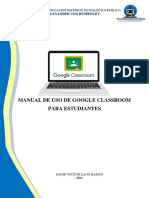 Manual de Uso de Classroom para Estudiantes