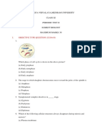 Class Xi Biology Ptii Question