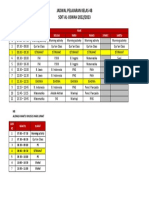 JADWAL PELAJARAN KELAS 4B Adek