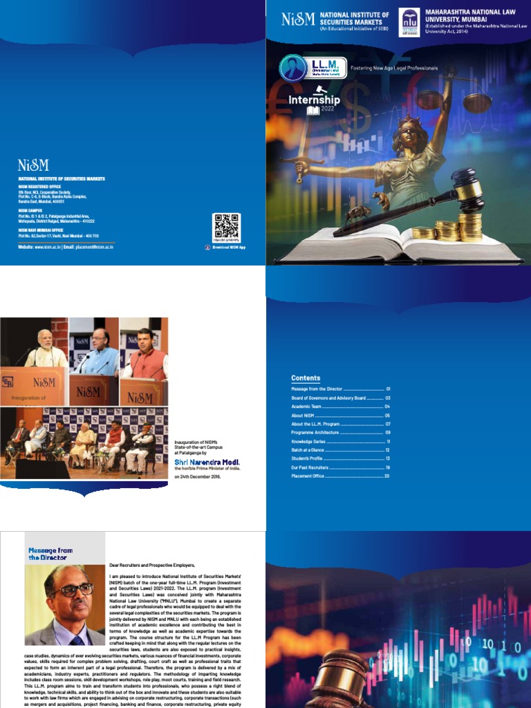 NISM LL.M. Program Overview | PDF | Securities (Finance) | Business