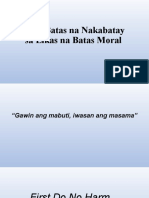 Mga Batas Na Nakabatay Sa Likas Na Batas