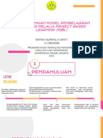 PJBL Project Based Learning Rafika Nurmala Santi, M.PD