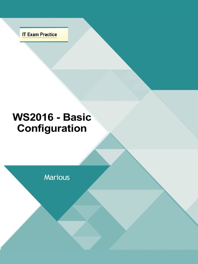 WS2016+ +Basic+Configuration | PDF
