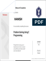 Problem Solving Using C Programming_Certificate