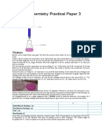 AS Level Chemistry Practical Paper 3 Tips