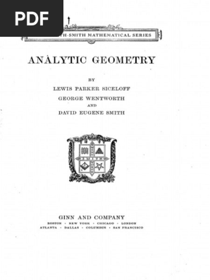 Siceloff L. Analytic Geometry 2007 | PDF | Triangle | Cartesian