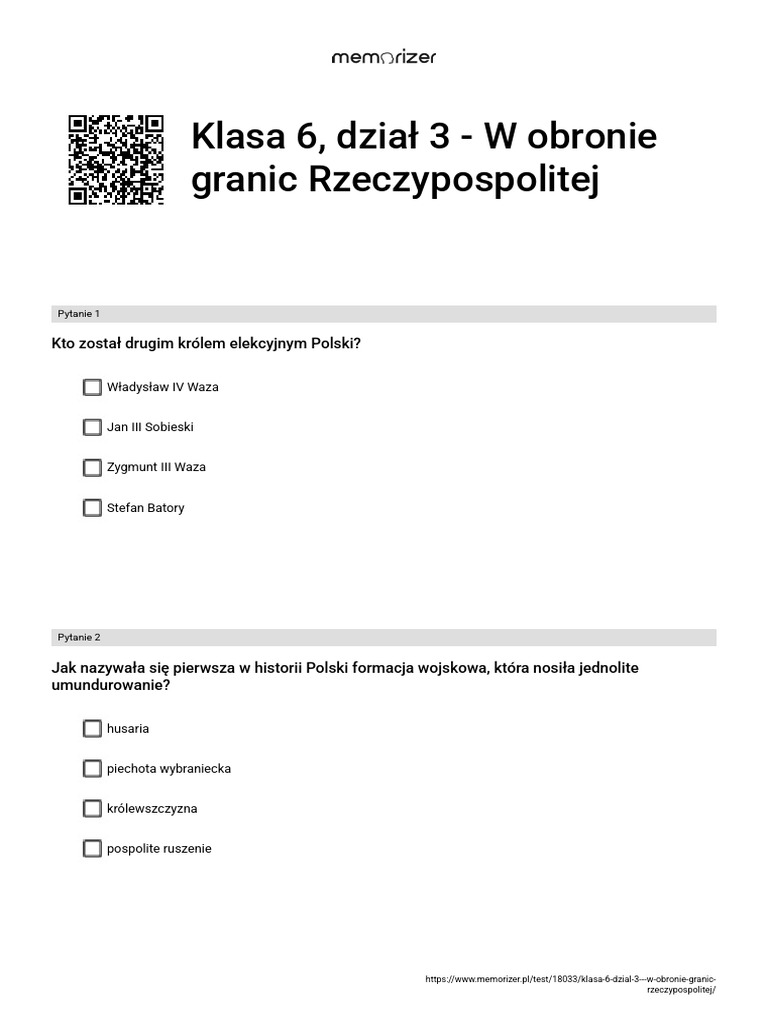 W Obronie Granic Rzeczypospolitej Klasa 6 Pdf