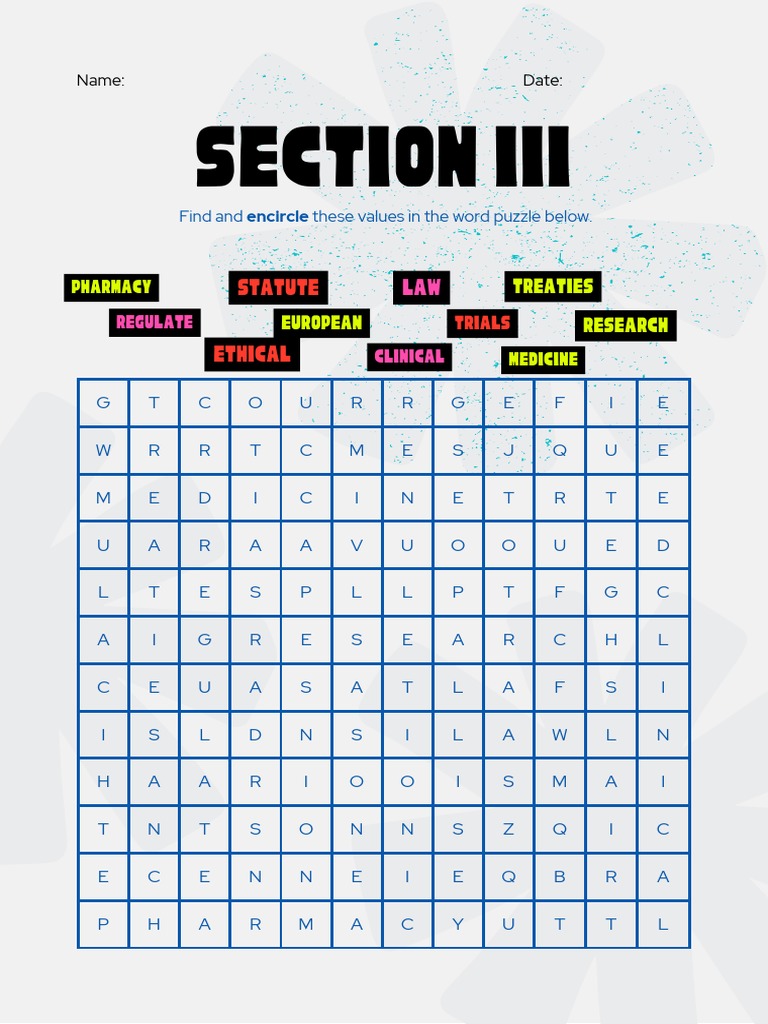 Section III | PDF | Life Sciences | Health Care
