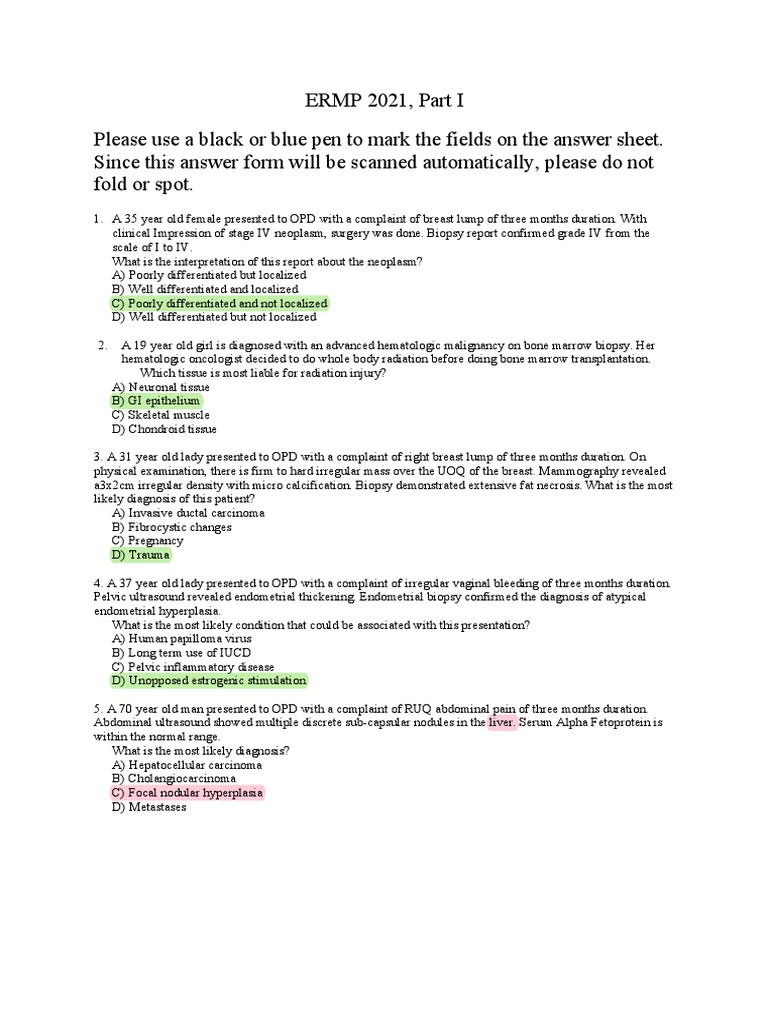 ERMP Exam Questions and Case Studies | PDF