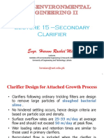 Lec 15 Design of Secondary Clarifier