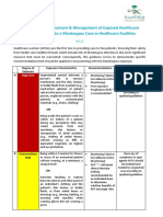 Management of Exposed Healthcare WorkersHCWs To A Monkeypox Case