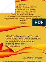 Jesus Commands Love and Friendship