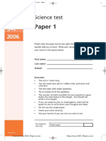 ks3 Science 2006 Level 5 7 Paper 1