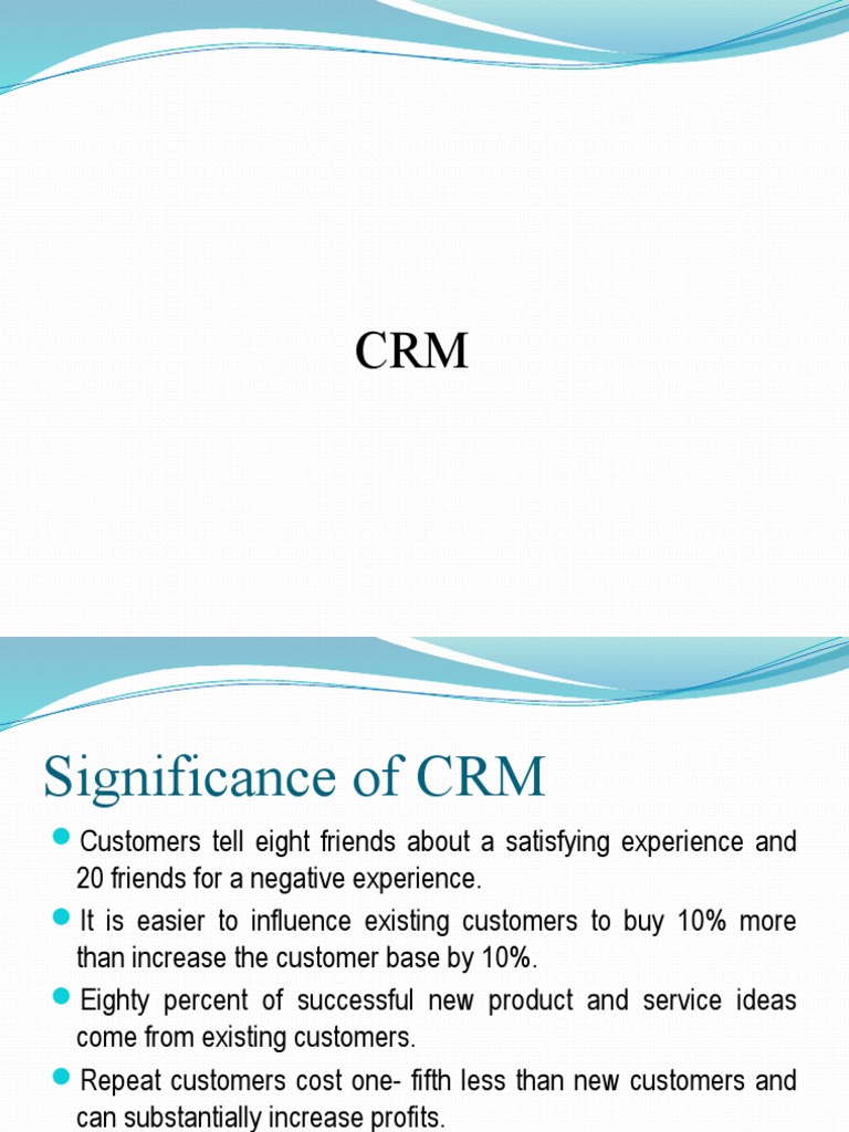 CRM - Types and Benefits | PDF