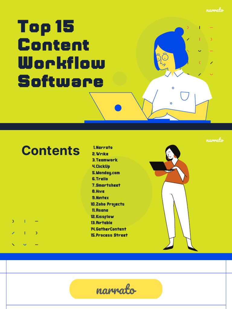 Top 15 Content Workflow Tools | PDF | Workflow | Automation