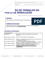 Instrução de trabalho do posto de dissolução