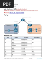 15.1.6 Lab - Implement NAT - ITExamAnswers