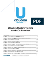 Cloudera Custom Training Hands-On Exercises: Not To Be Reproduced Without Prior Written Consent