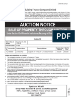 Auction Notice - Karachi