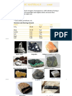 Minerals and Rock Forming Materials