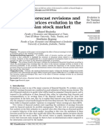 Earnings Forecast Revisions and Securities Prices Evolution in The Tunisian Stock Market