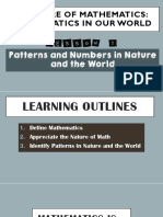 UNIT1 LESSON1 - Nature of Mathematics