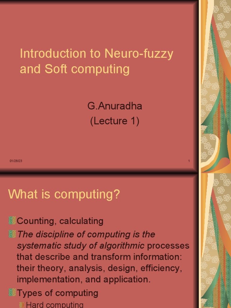 An introduction to neuro fuzzy systems and soft computing pdf