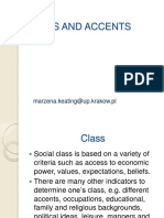 Class Accent Identity