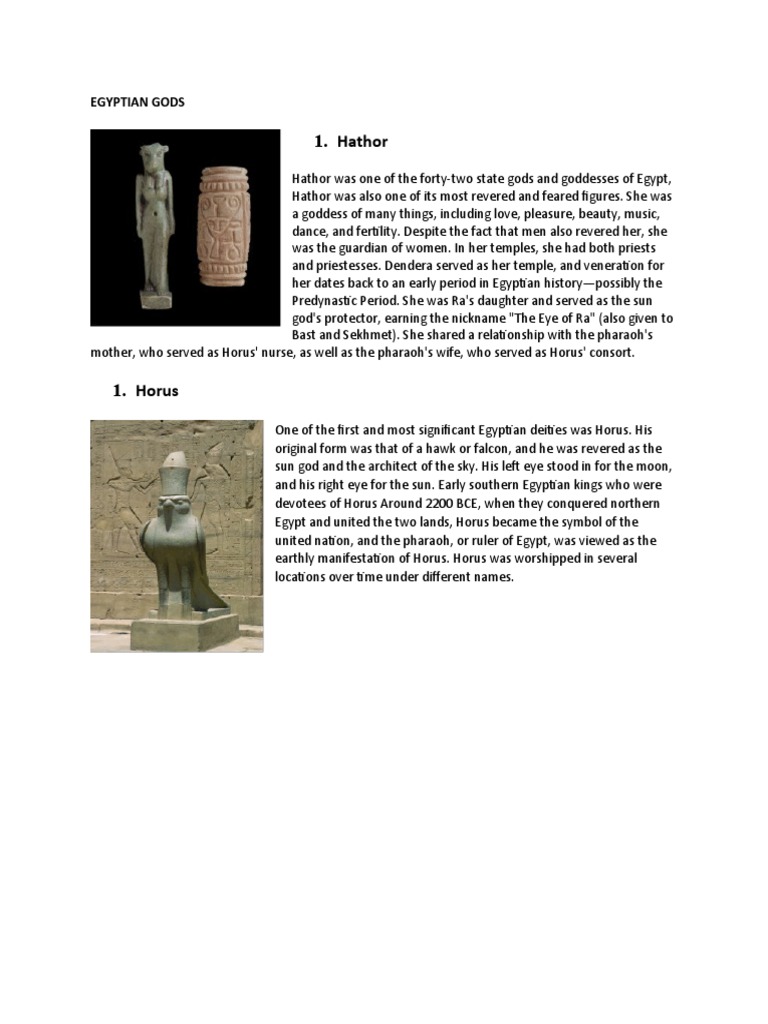 Egyptian Gods | PDF