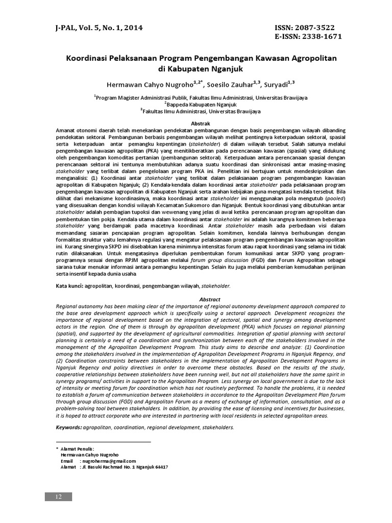 Teori Nugroho Et Al (Peran Stakeholder) PDF