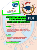 APE de Derecho Administrativo - Primer Bimestre - Unificado - MESD
