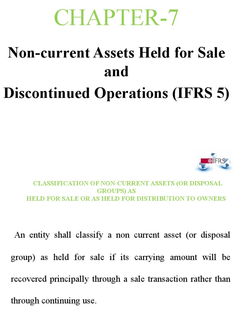 Chapter7 Asset Held For Sale and Discontinued Operation PDF Fair