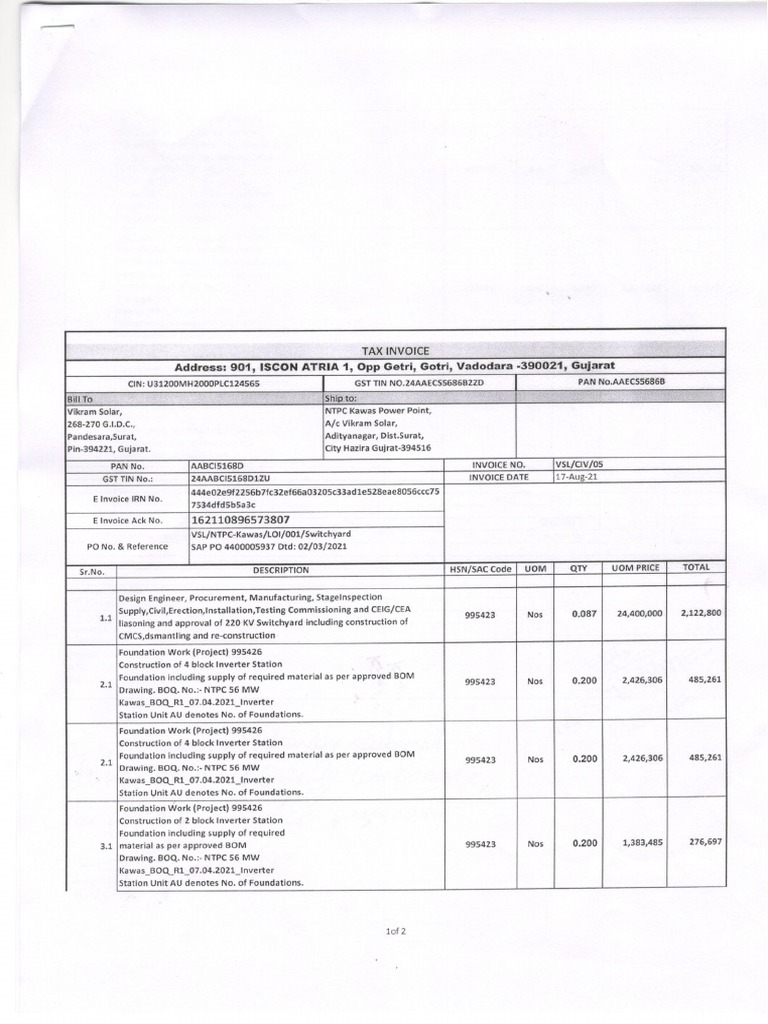 Invoice July 21 PDF