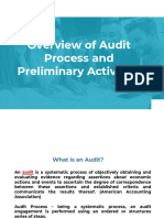 Audit Process Overview and Preliminary Activities