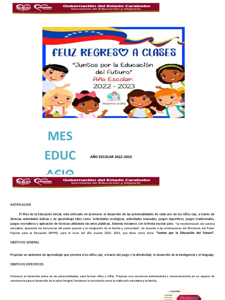 PLAN INICIAL | PDF | Educación de la primera infancia