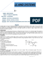 Signals and Systems: Presented By