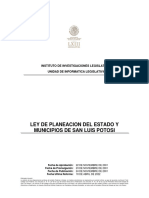 Ley de Planeacion Del Estado y Municipios 18 de Abril de 2022