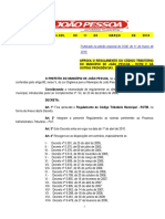 Decreto aprova Regulamento do Código Tributário de João Pessoa