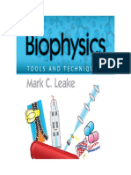 Biophysics Tools and Techniques