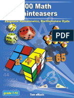 100 Math Brainteasers _ Arithmetic, Algebra, And Geometry Brain Teasers, Puzzles, Games, And Problems With Solutions