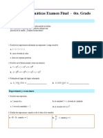 Mamut Matematicas Examen Final Grado 6 Removed Removed