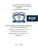 Comunidades Campesinas y Las Costituciones Del Peru