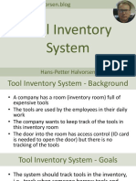 Tool Inventory System RFID Tracking