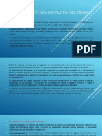 La Organización Administrativa Del Trabajo Capítulo Ii Derecho de Trabajo