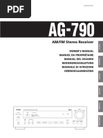 TEAC AG790 Manual