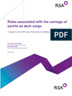 Risks of transporting yachts as deck cargo